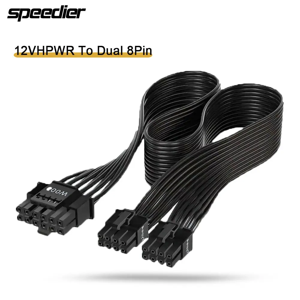Dual 8Pin To 16Pin 12Vhpwr Cable - 12VHPWR ATX3.0 PCI-E 5.0 파워 모듈러