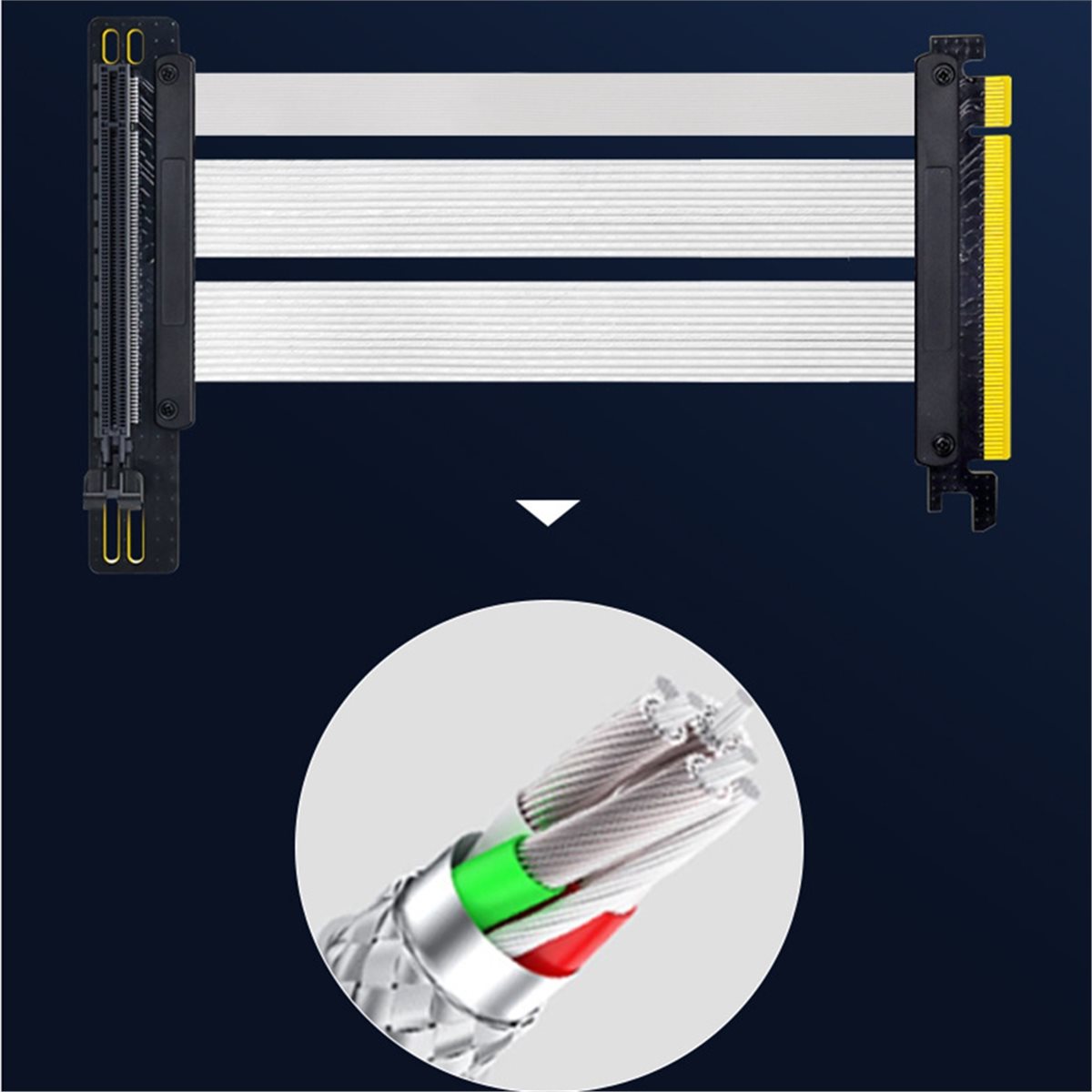 Pcie 5.0 Gpu Riser Cable - RTX5090, GEN5 SSD용 HDL PCIe 5.0