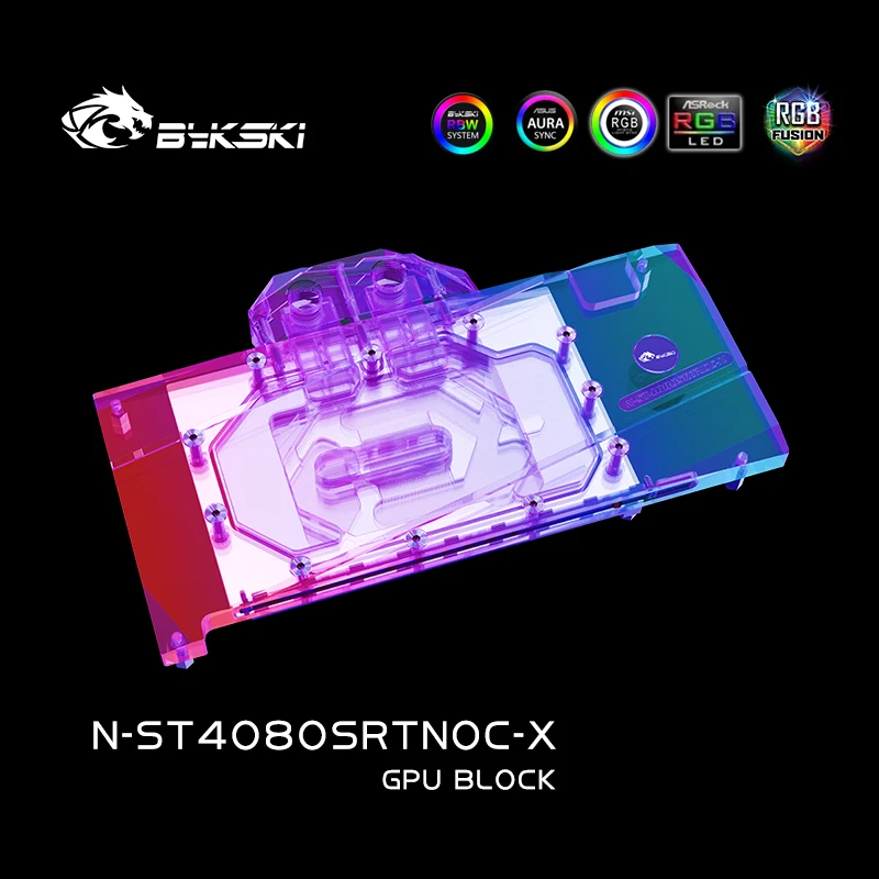 Rtx 4080 Super 16Gb - Bykski N-ST4080SRTNOC-X GPU 블록 (ZOTAC RTX