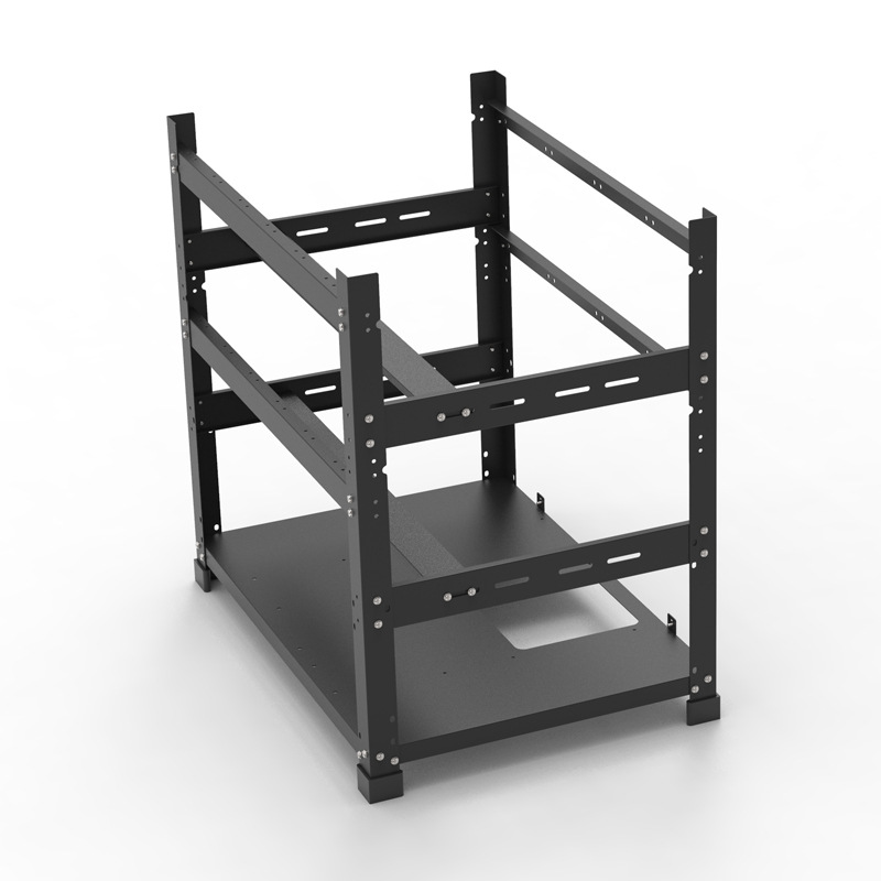 Gpu Mining Rig Frame 8 Gpu - 맞춤형 오픈 프레임 GPU 케이스 이중