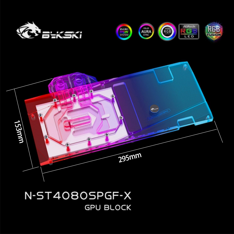 Rtx 4080 Super 16Gb - Bykski N-ST4080SPGF-X GPU 블록 (Zotac GeForce
