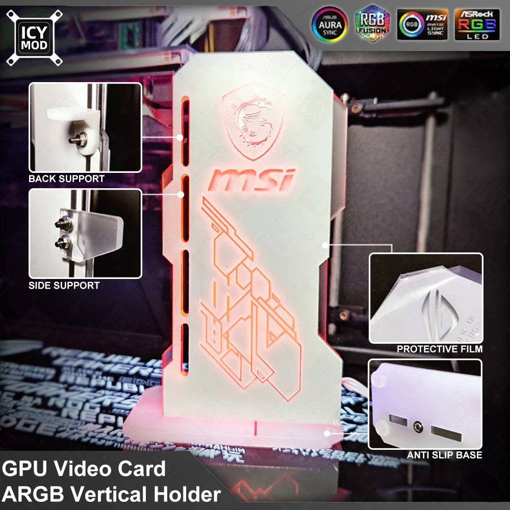 Desktop Gaming Gpu 32Gb - 맞춤형 비디오 카드 브래킷, ARGB 수직