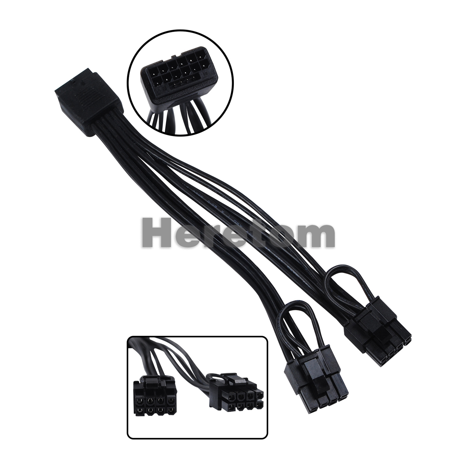 Dual 8Pin To 16Pin 12Vhpwr Cable - Heretom Nvidia용 새 16핀(12+4) 12VHPWR 암-듀얼