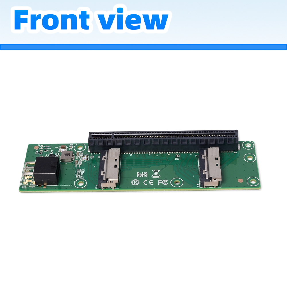 스피디어 2 x MCIO 8i to PCIe 16x 라 - Pcie 5.0 Gpu Riser Cable 리뷰 및 가격