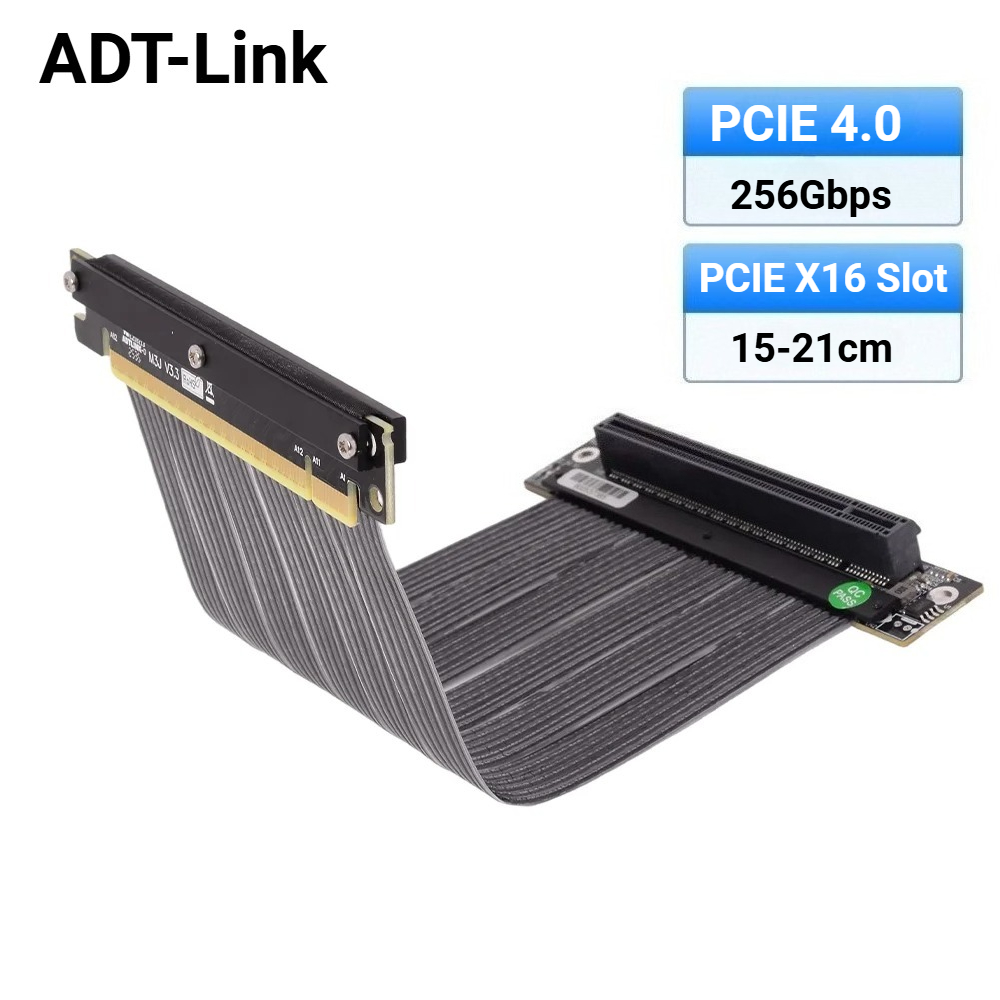 ADT-Link 2025 신형 싱글 리버스 라이저 케이 - Itx Gpu Riser Pcie 4.0 16X 리뷰 및 가격