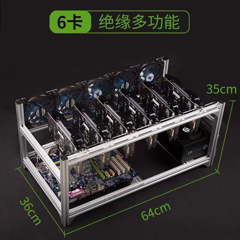 6 8 12 19 GPU 광부 마이닝 장비 알루미늄 쌓 - Gpu Mining Rig Frame 8 Gpu 리뷰 및 가격