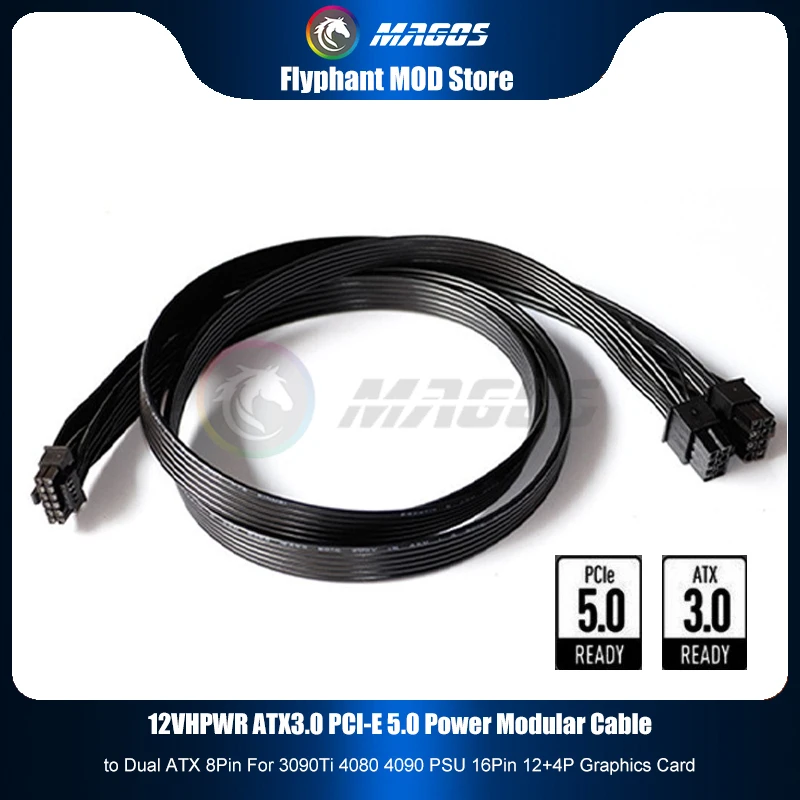 3090Ti 4080 4090 PSU 16Pin 12+ - Dual 8Pin To 16Pin 12Vhpwr Cable 리뷰 및 가격