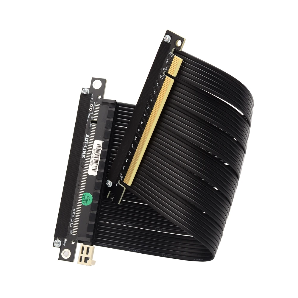 실버 화이트 리버스 PCIE 4.0 차폐 라이저 PCI - Itx Gpu Riser Pcie 4.0 16X 리뷰 및 가격