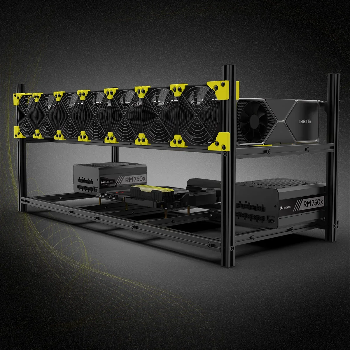 1개 8 GPU 그래픽 카드 알루미늄 합금 마이닝 프레 - Gpu Mining Rig Frame 8 Gpu 리뷰 및 가격