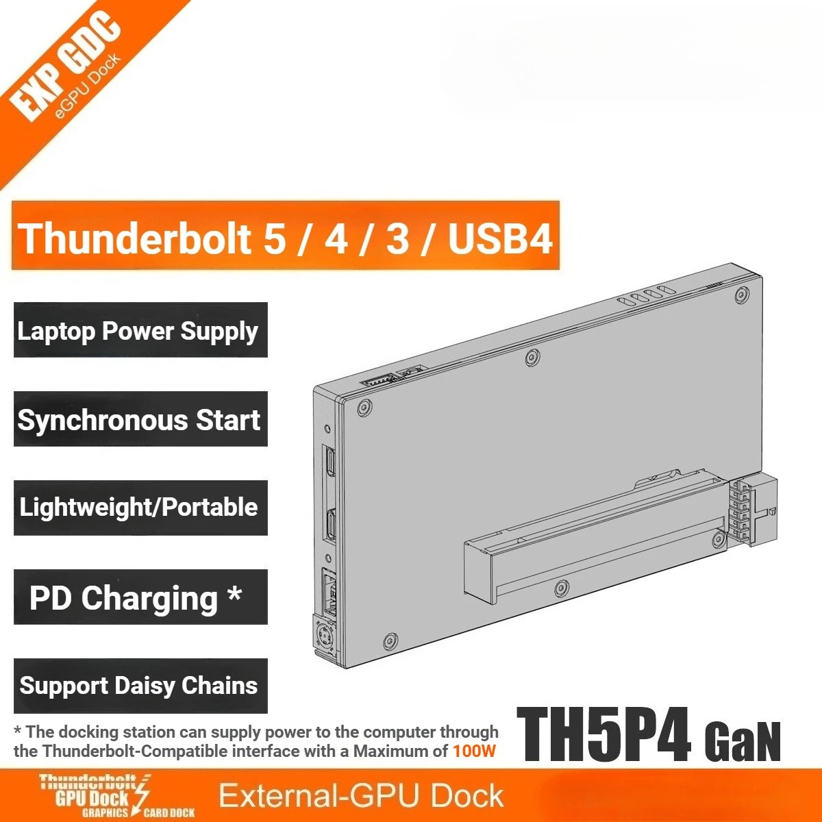 업그레이드된 TH5P4GaN 노트북 썬더볼트 5/4 U - Gpu External Dock Egpu Thunderbolt 4 리뷰 및 가격