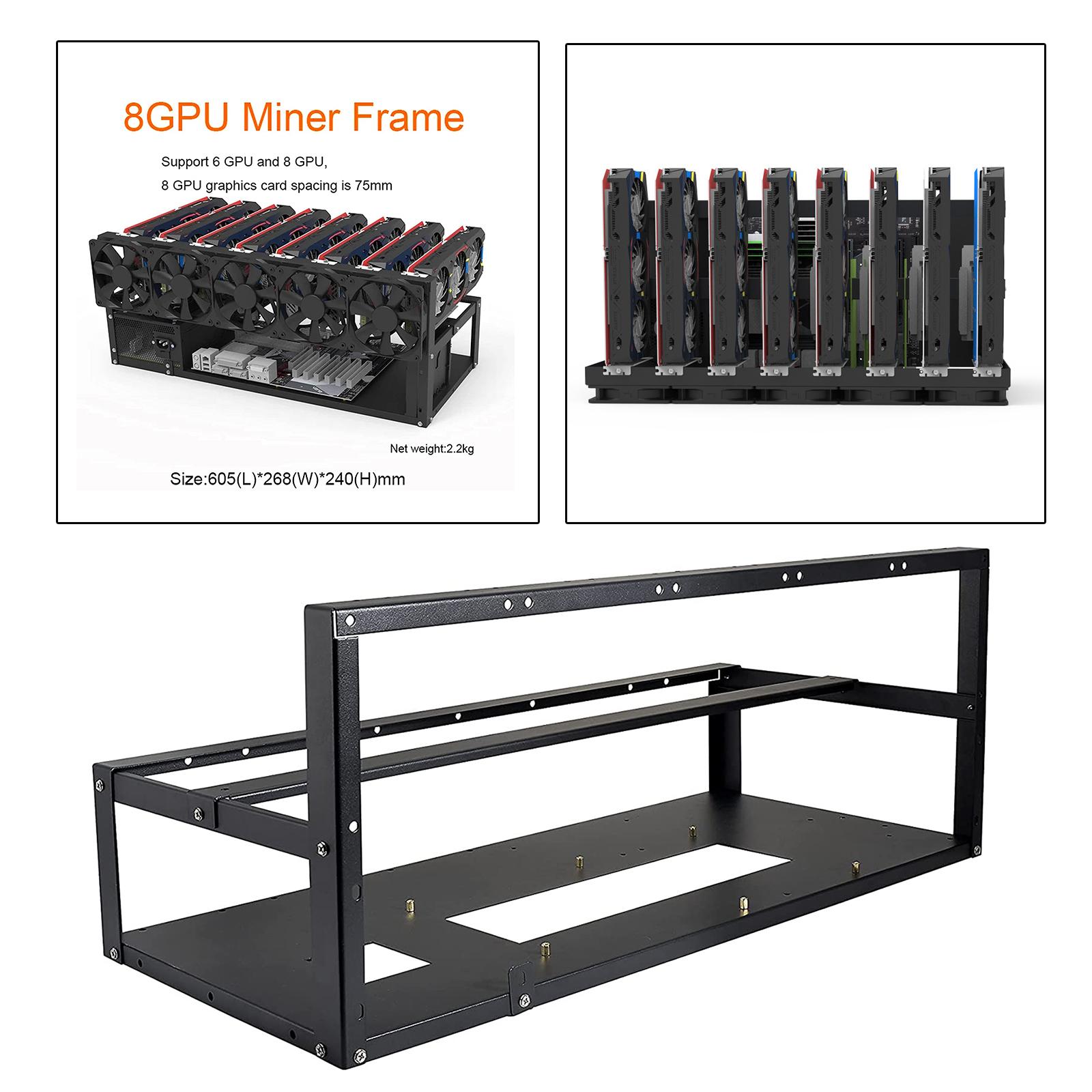 6/8 GPU 마이닝 리그 프레임 랙 케이스 마이너 도 - Gpu Mining Rig Frame 8 Gpu 리뷰 및 가격